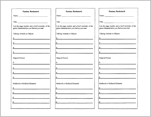 fiction book review template