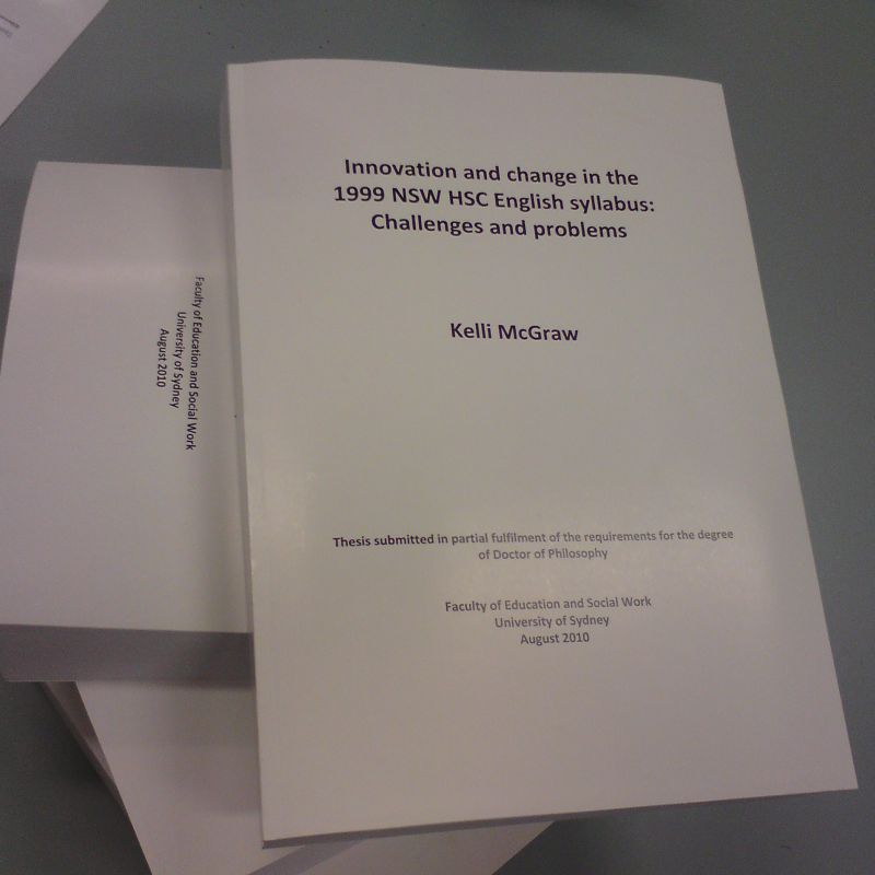 Thesis completed
